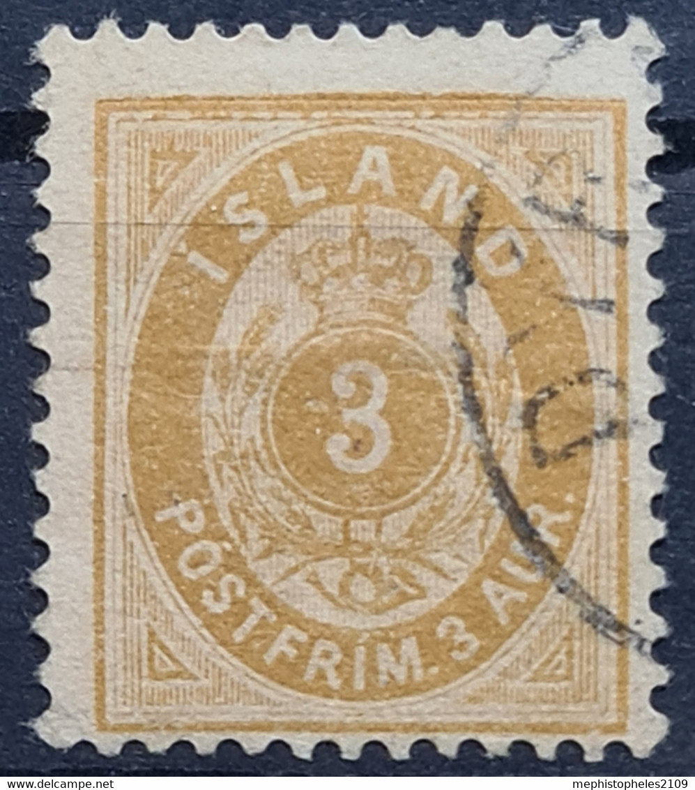 ICELAND 1897 - Canceled - Sc# 21 - 3aur - Oblitérés