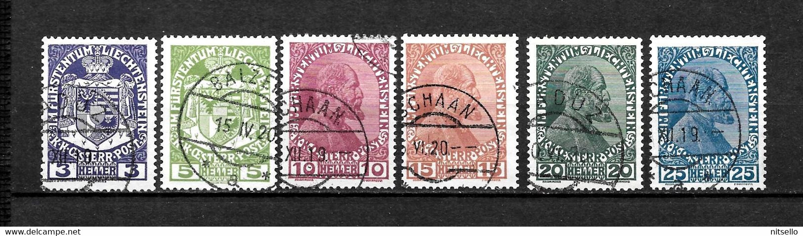 LOTE 2236  /// LIECHTENSTEIN 1917   YVERT Nº: 4/9   //  CATALOG/COTE: 13€    ¡¡¡ OFERTA - LIQUIDATION - JE LIQUIDE !!! - Gebraucht