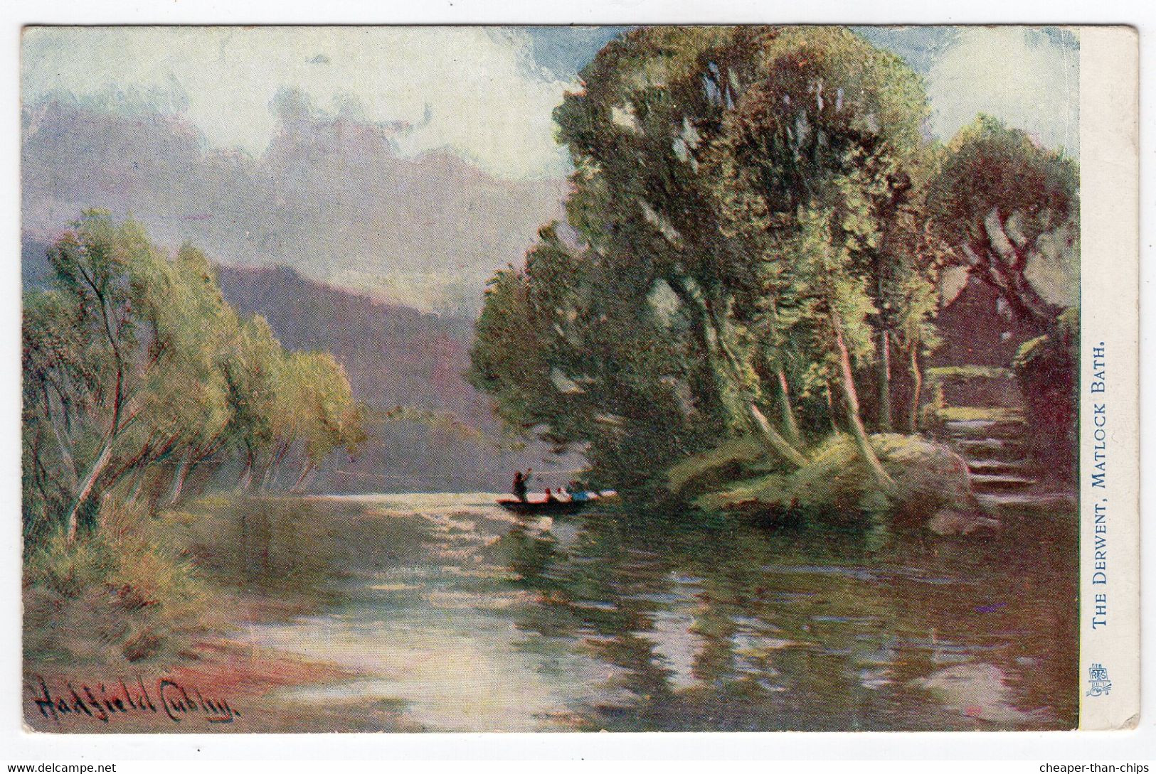 MATLOCK BATH - The Derwent -Tuck Oilette 1660 - Derbyshire