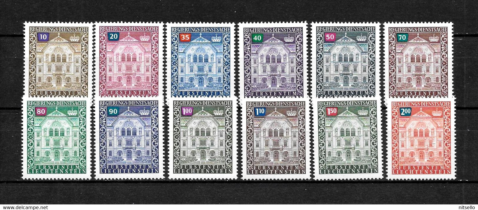 LOTE 2237  /// LIECHTENSTEIN    YVERT Nº: 57/68**MNH  // CATALOG/COTE: 12,25€  ¡¡¡ OFERTA - LIQUIDATION - JE LIQUIDE - Official