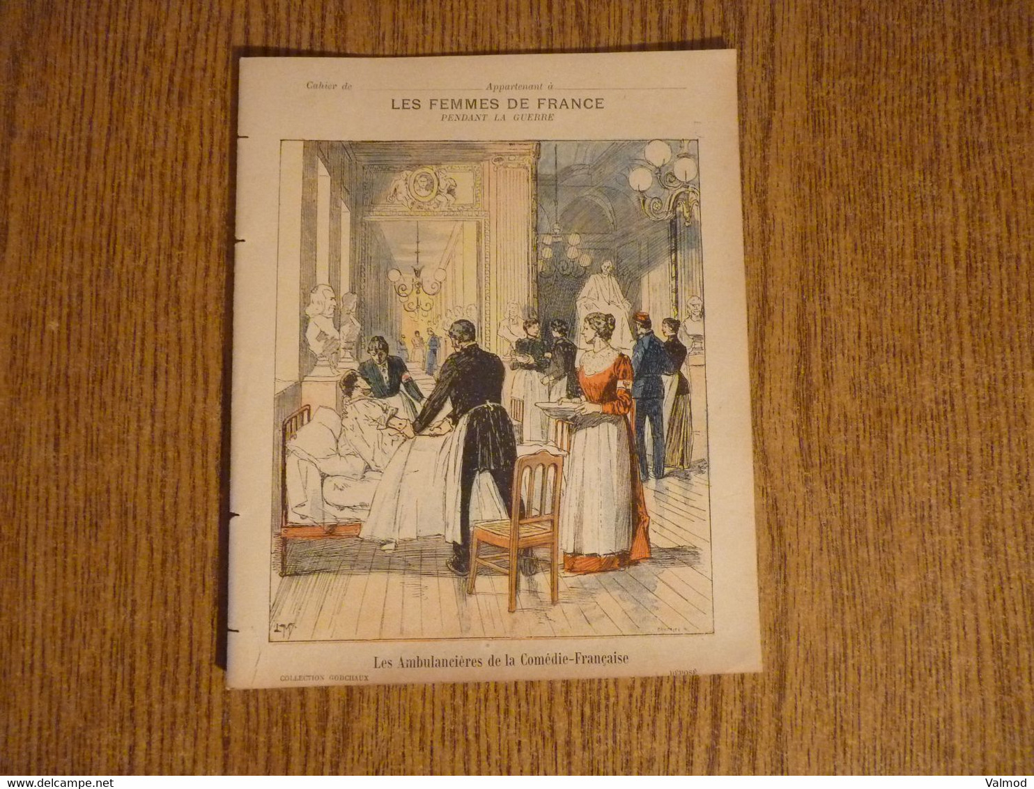 Protège-Cahier/Couverture "Les Ambulancières De La Comédie Française-Les Femmes De France Pdt La Guerre"-21,8x17,5 Cm. - Protège-cahiers