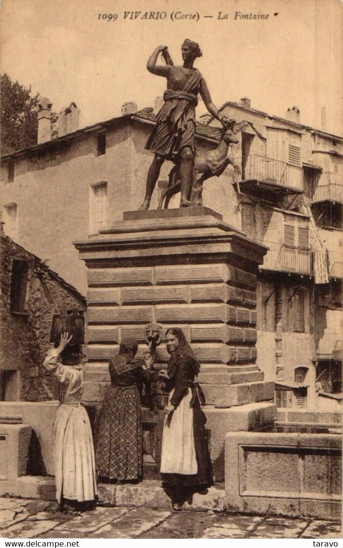 CORSE - VIVARIO - Femmes à La Fontaine De Diane - Porteuses D'eau - Autres & Non Classés