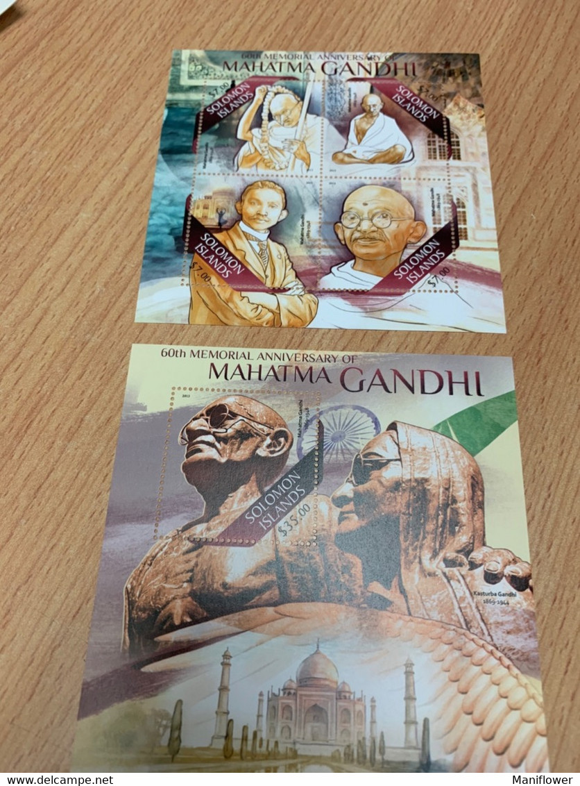 Solomon Island Mahatma Gandhi Stamp MNH - Buddhism