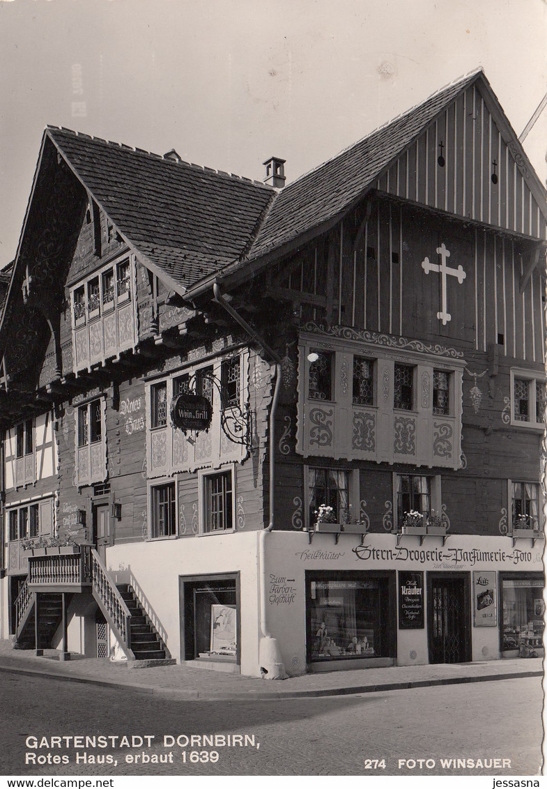AK - Vorarlberg - Dornbirn - Rotes Haus - 1956 - Dornbirn