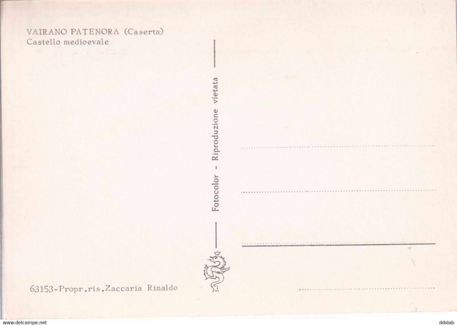 Vairano Patenora (Caserta) - Anni '70 - Castello Medievale - Caserta