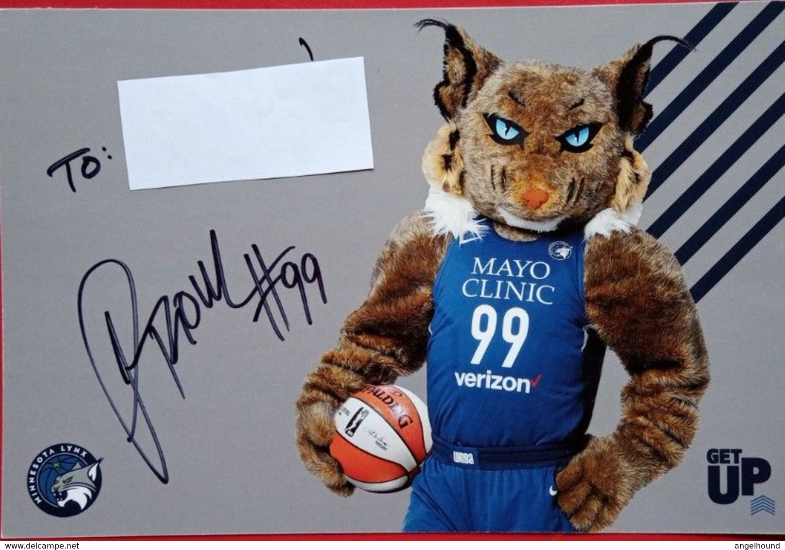 Prowl ( Minnesita Lynx Womens Basketball Team Mascot ) - Authographs