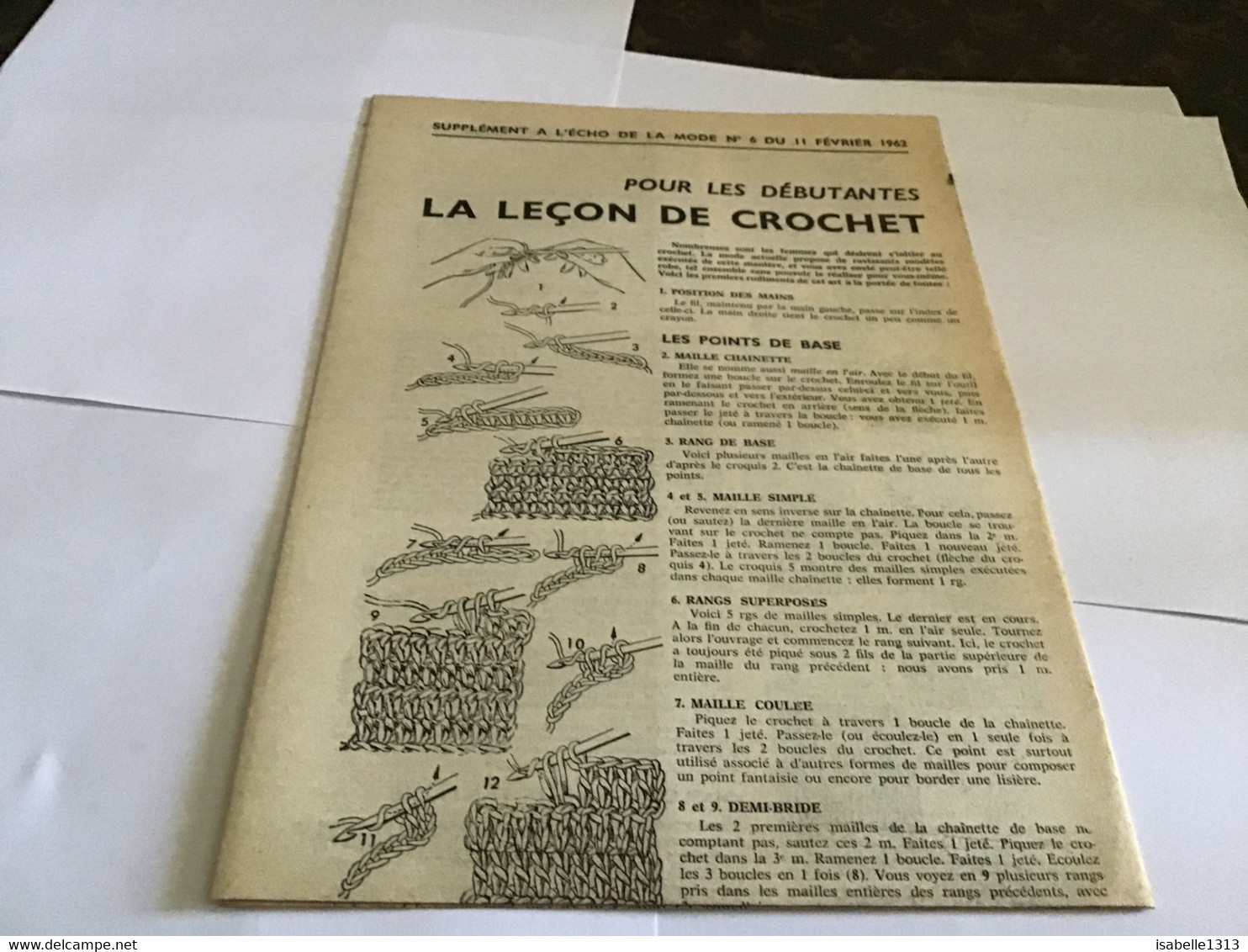 Supplément écho De La Mode La Leçon De Crochée Pour Débutants - Schnittmuster