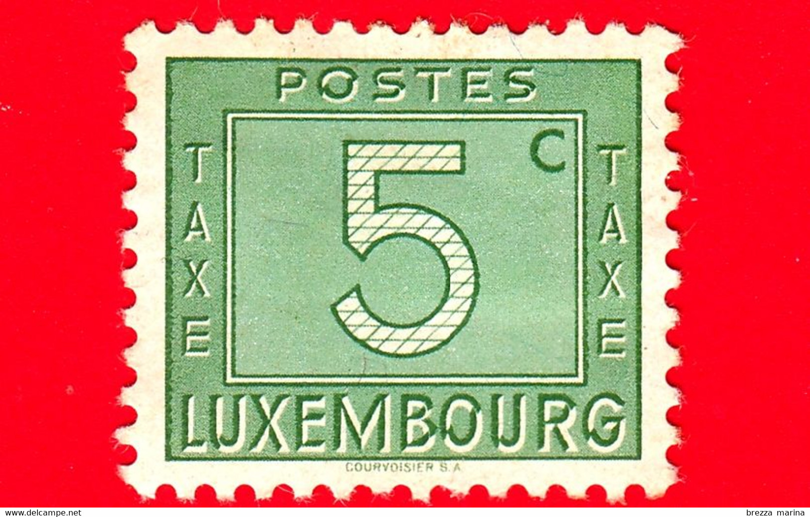 LUSSEMBURGO - Usato - 1946 - Segnatasse - Numeri - Numerals - Postage Due - 5 - Strafport