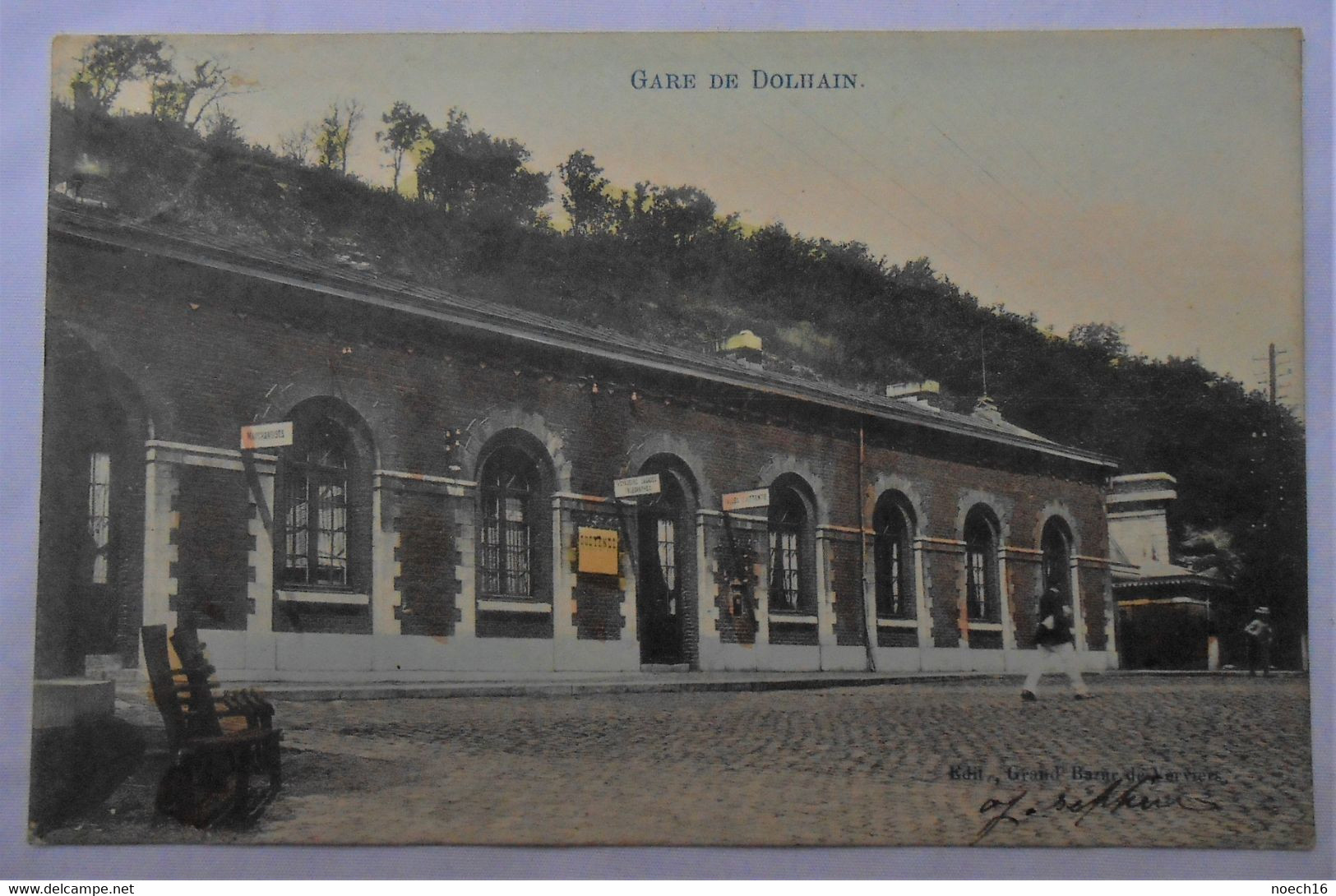 CPA 1905 Colorisée - Dolhain, Limbourg, La Gare. - Limbourg