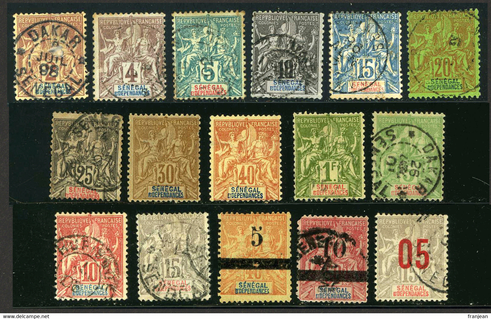 SENEGAL Lot Type GROUPE Neufs Et Oblitérés Forte Côte - Used Stamps