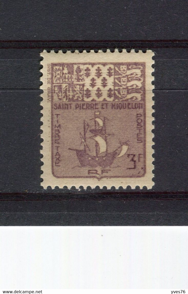 SAINT-PIERRE-ET-MIQUELON - Y&T Taxe N° 72* - MH - Armoiries - Timbres-taxe