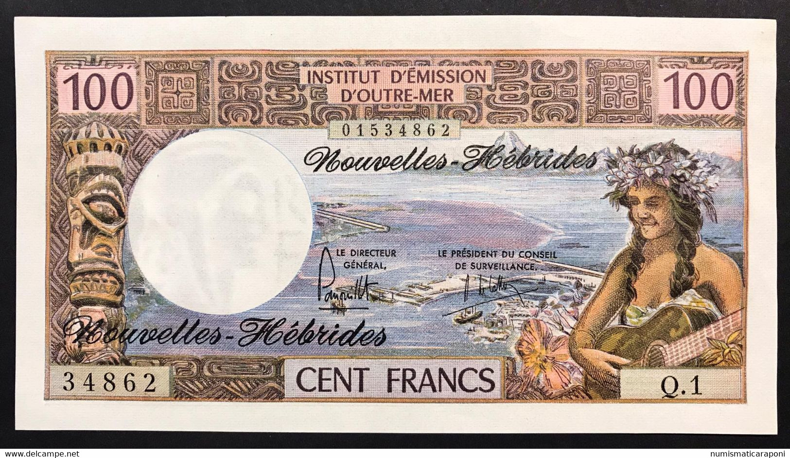 NUOVE EBRIDI New Hebrides 100 FRANCHI Francs 1975 Pick#18b Lotto.2616 - Zonder Classificatie