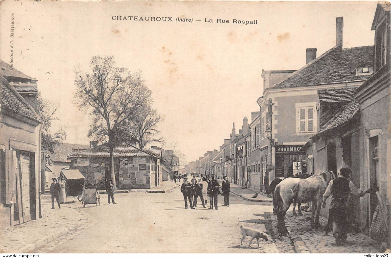 36-CHATEAUROUX- LA RUE RASPAIL - Chateauroux
