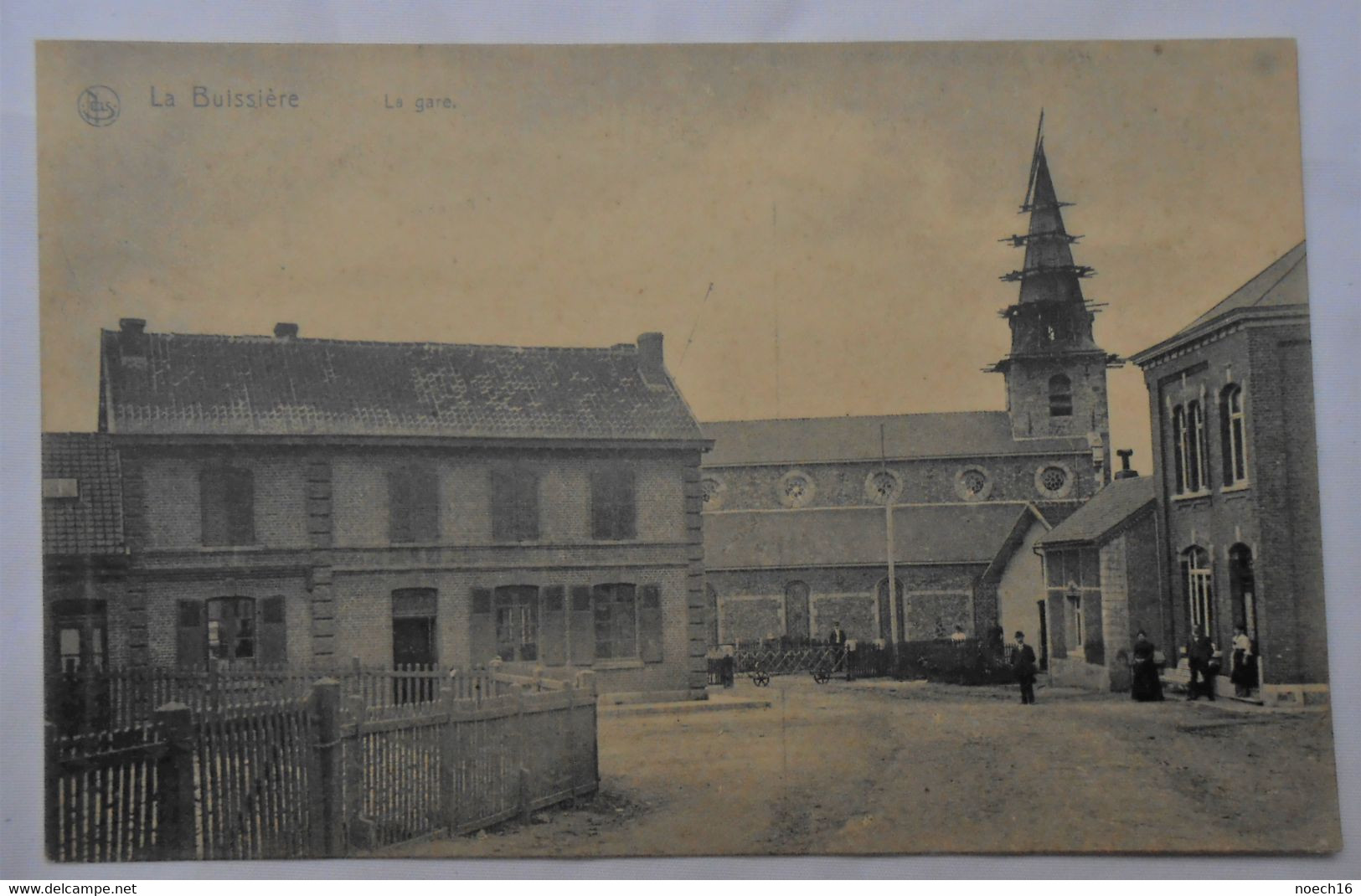 CPA La Buissière, Merbes-le-Château - La Gare - Merbes-le-Chateau