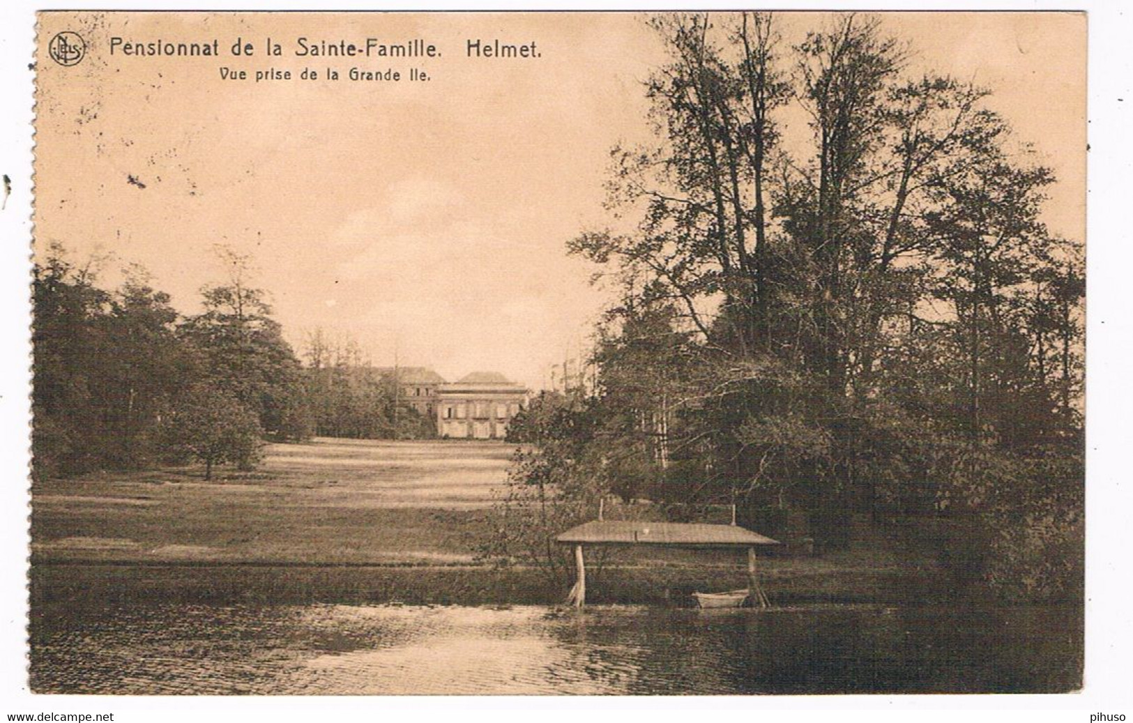 B-8846   HELMET : Pensionnat De La Sainte-Famile - Vue Prise De La Grande Ile - Schaerbeek - Schaarbeek