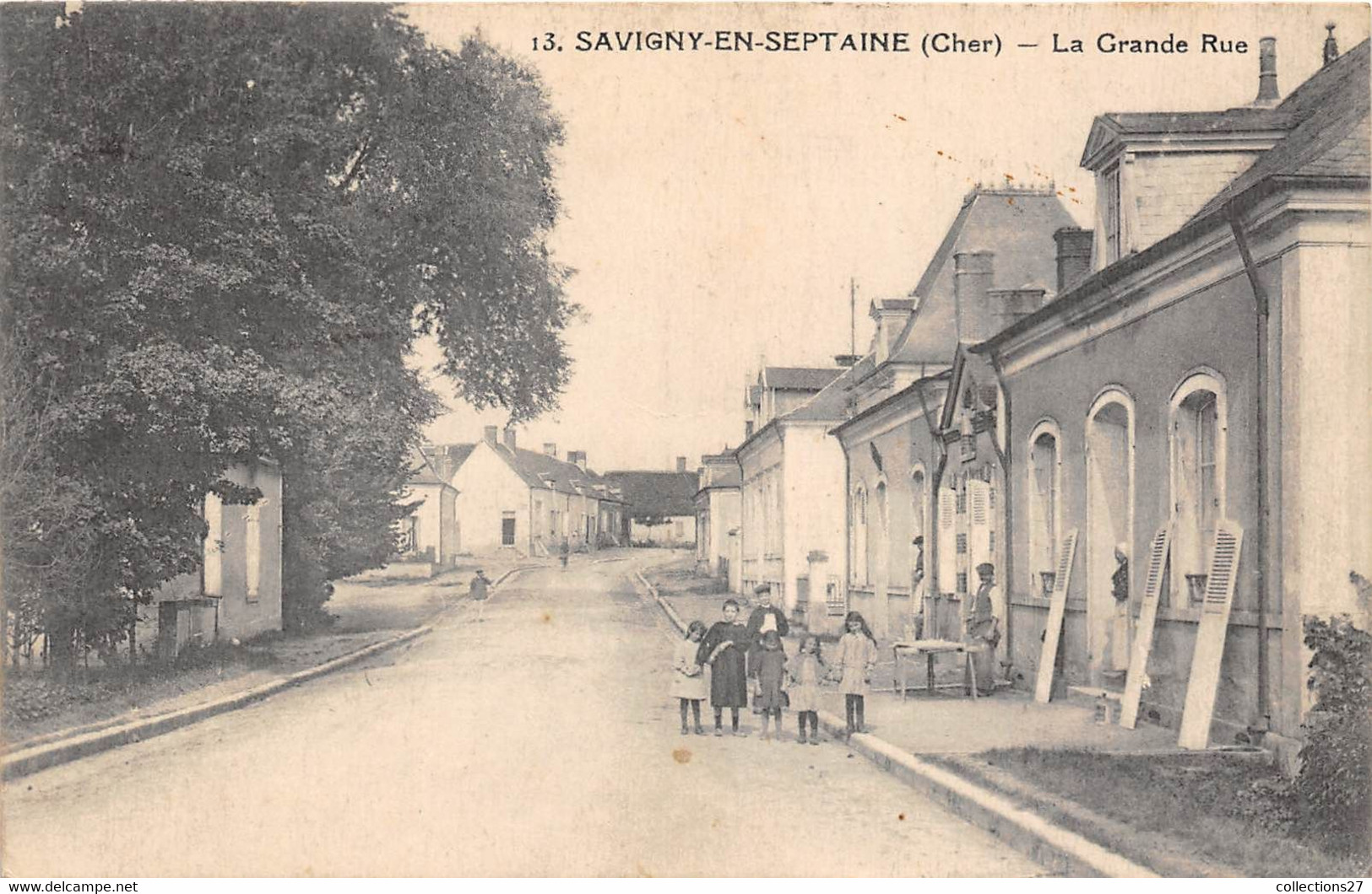 18-SAVIGNY-EN-SEPTAINE- LA GRANDE RUE - Otros & Sin Clasificación