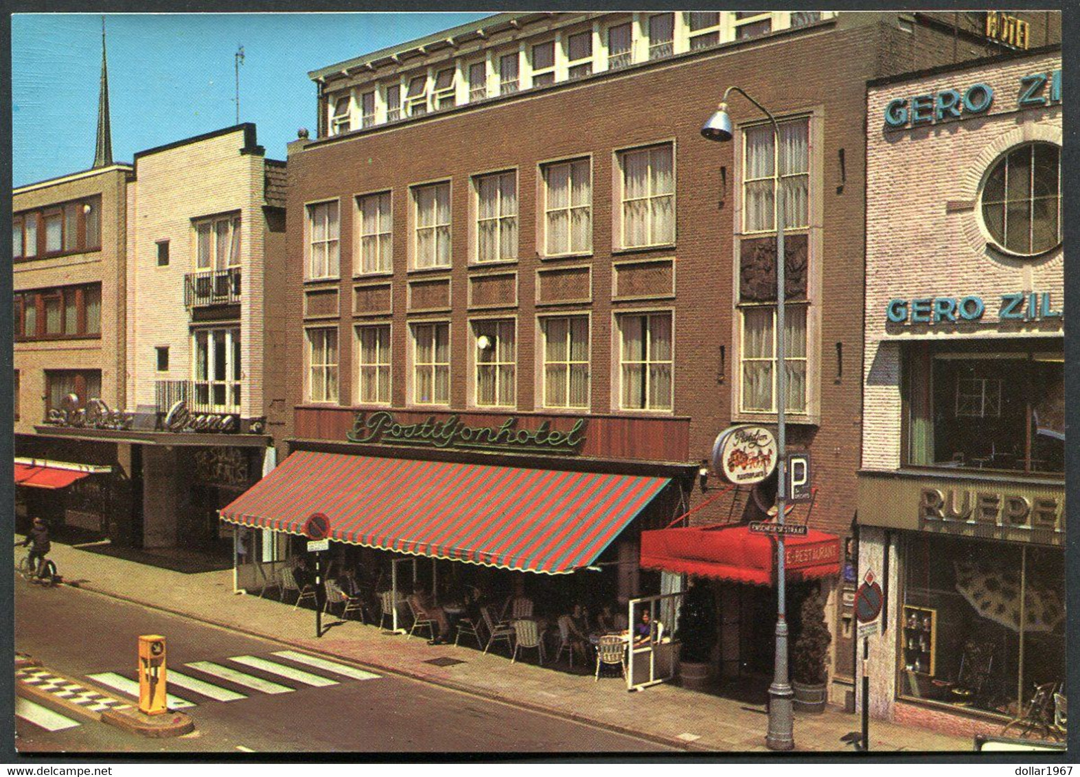 't Postiljonhotel Cafe Restaurant Enschedesestraat 23 Hengelo (o ) - , 2 Scans For Condition. (Originalscan !! ) - Hengelo (Ov)