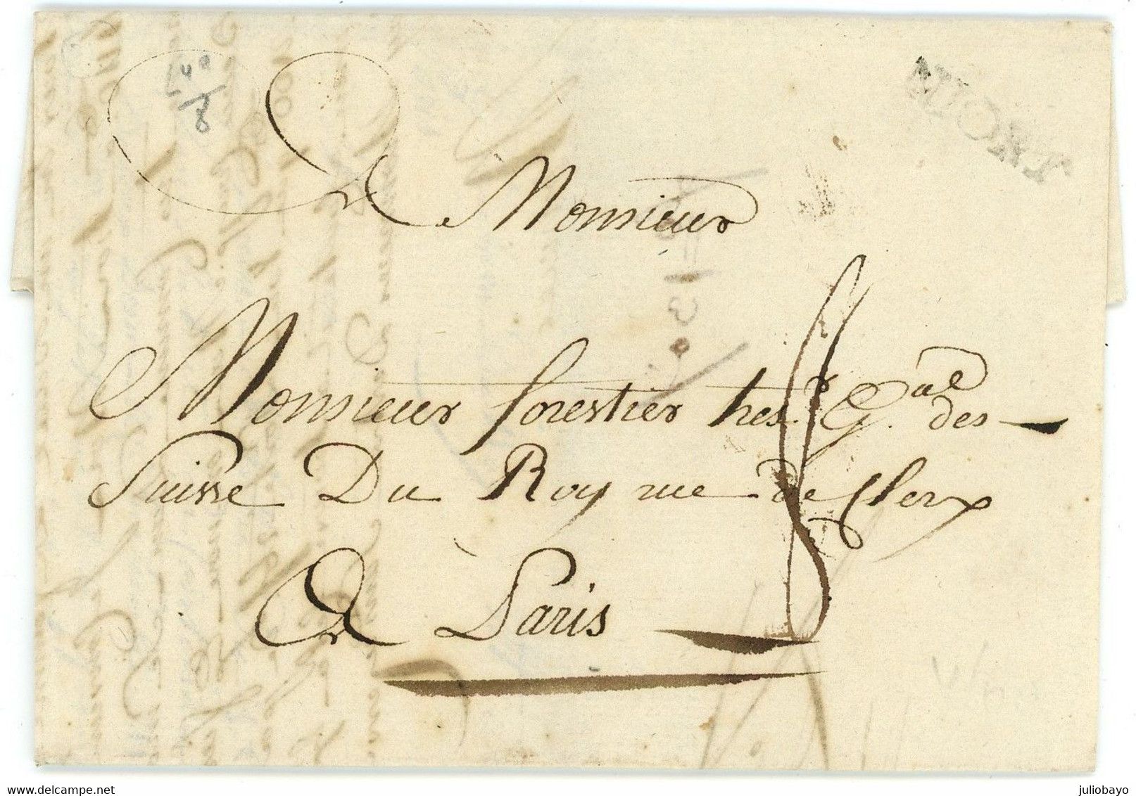 22 Septembre 1787 Lac NIORT Vers Paris - 1701-1800: Precursori XVIII