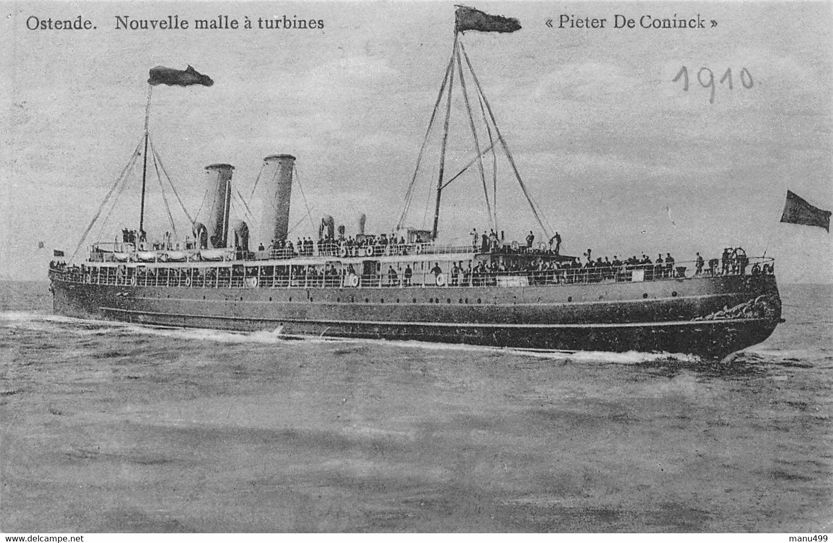 Ostende - Nouvelle Malle à Turbines - 1910 - Oostende