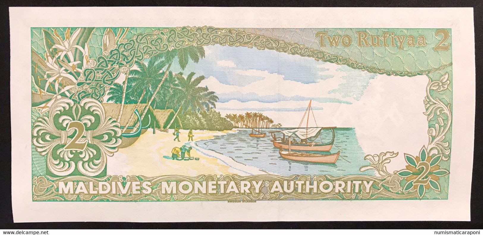 Maldive  MALDIVAS MALDIVES 2 Rufiyaa 1983 Pick#9a Sup/fds Lotto.2592 - Maldives