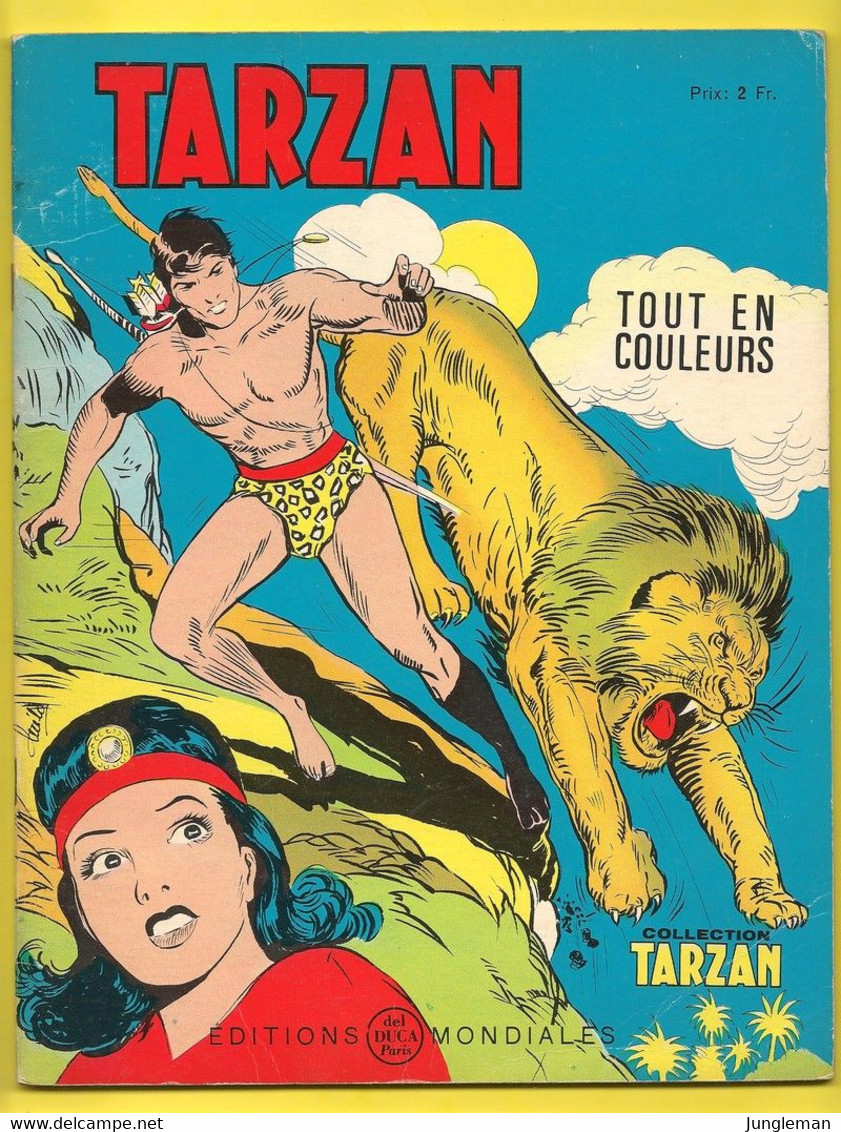 Tarzan N°16 - Tout En Couleurs - Dessins Bob Lubbers & Burne Hogarth - Editions Mondiales - Del Duca à Paris - 1965 - BE - Tarzan