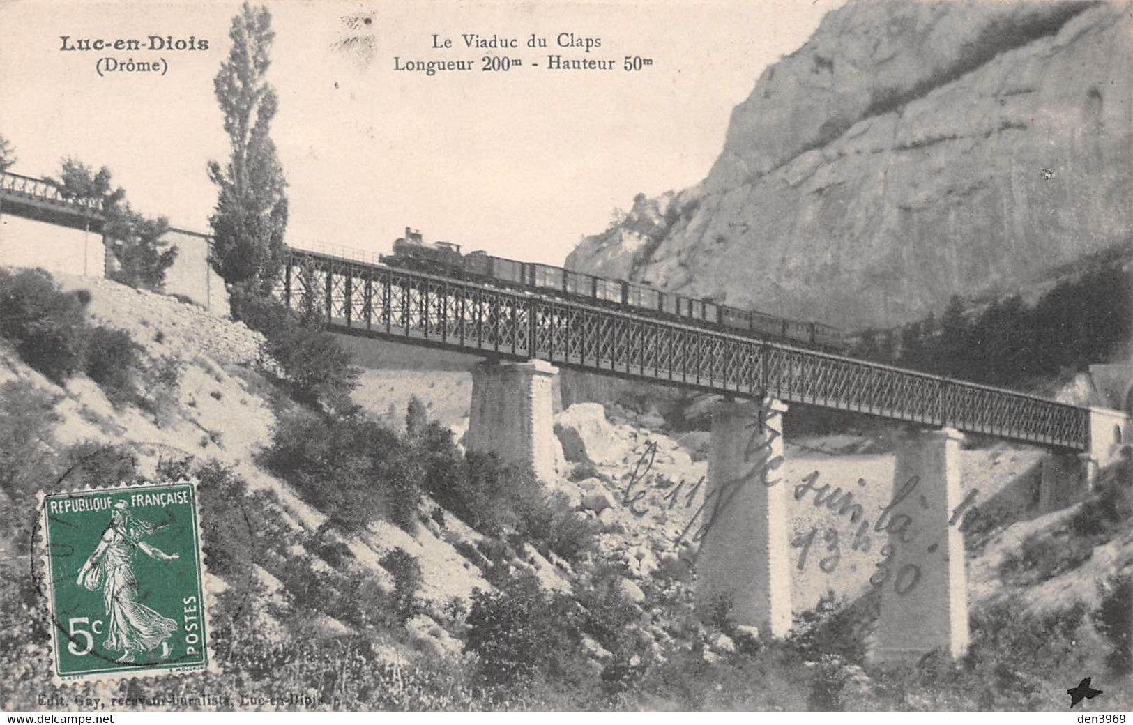 LUC-en-DIOIS (Drôme) - Le Viaduc Du Claps - Passage Du Train - Luc-en-Diois