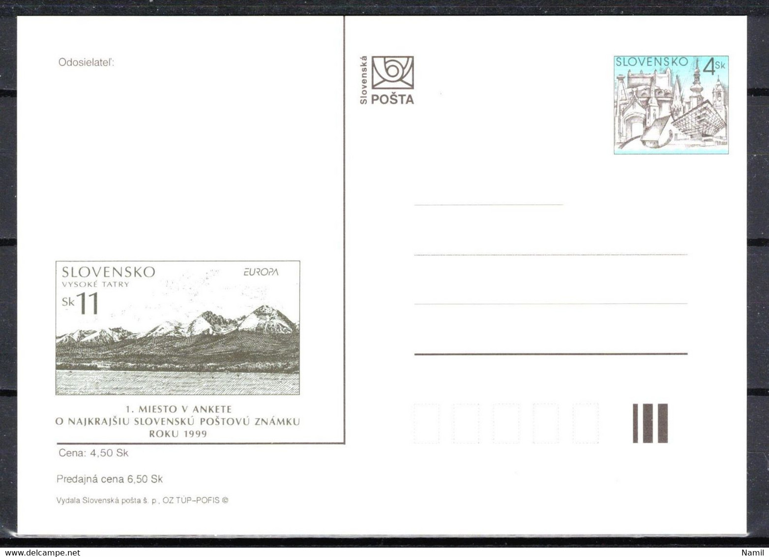 Slovaquie 2000 Entier (CDV 45) - Postkaarten
