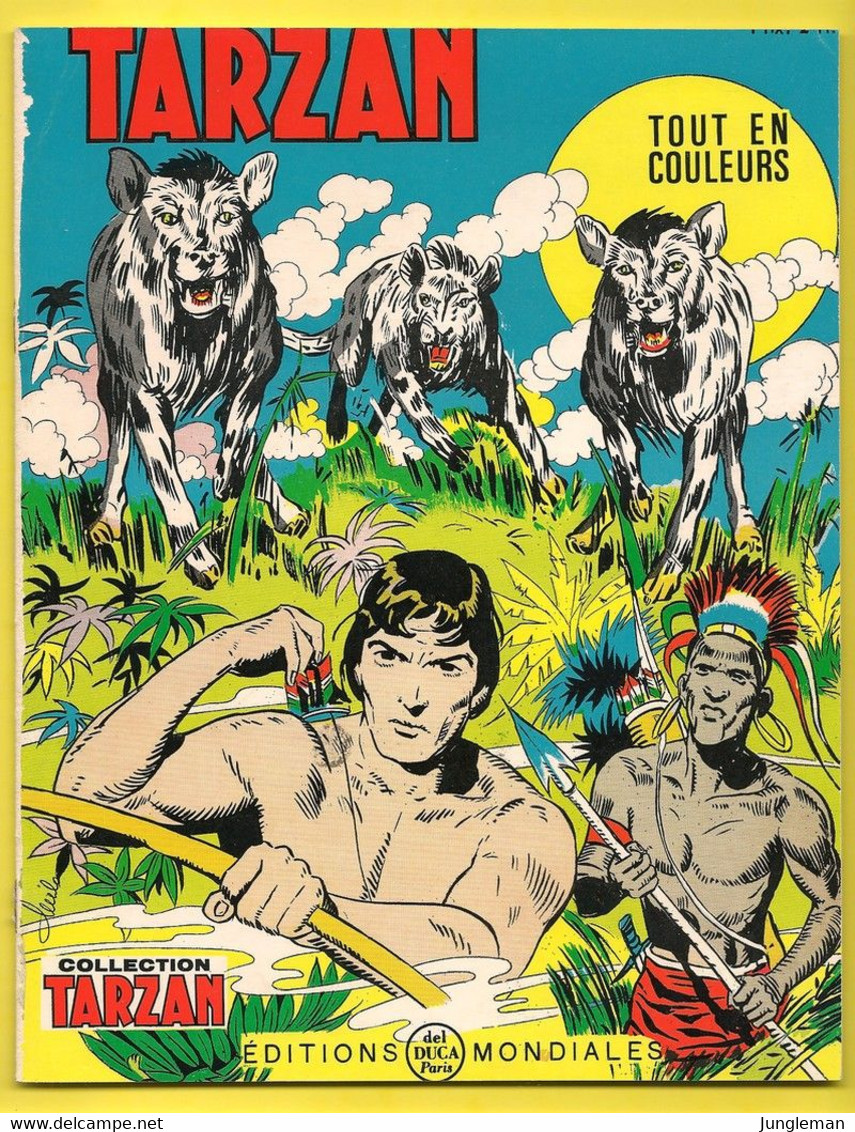 Tarzan N°33 - Tout En Couleurs - Dessins John Celardo - Editions Mondiales - Del Duca à Paris - 1968 - Extrait D'album - Tarzan