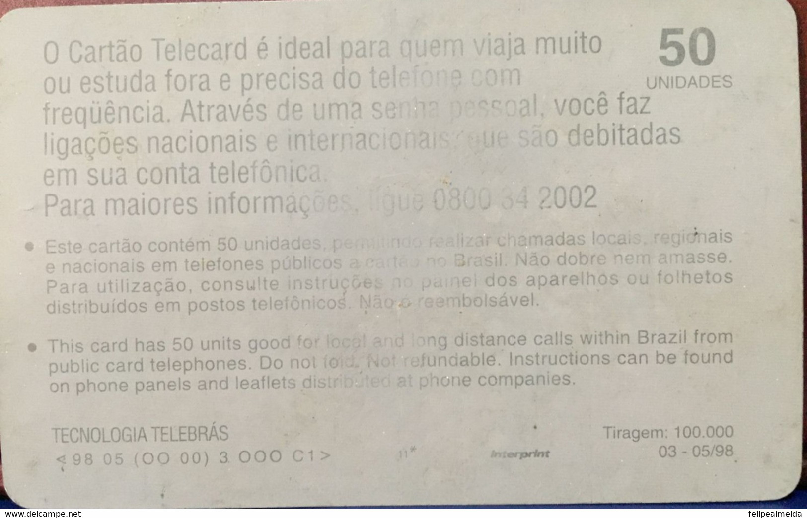 Phone Card Manufactured By CTBC Telecom In 1998 - Series Products And Services - With This Card, When Away From Home - Operadores De Telecom