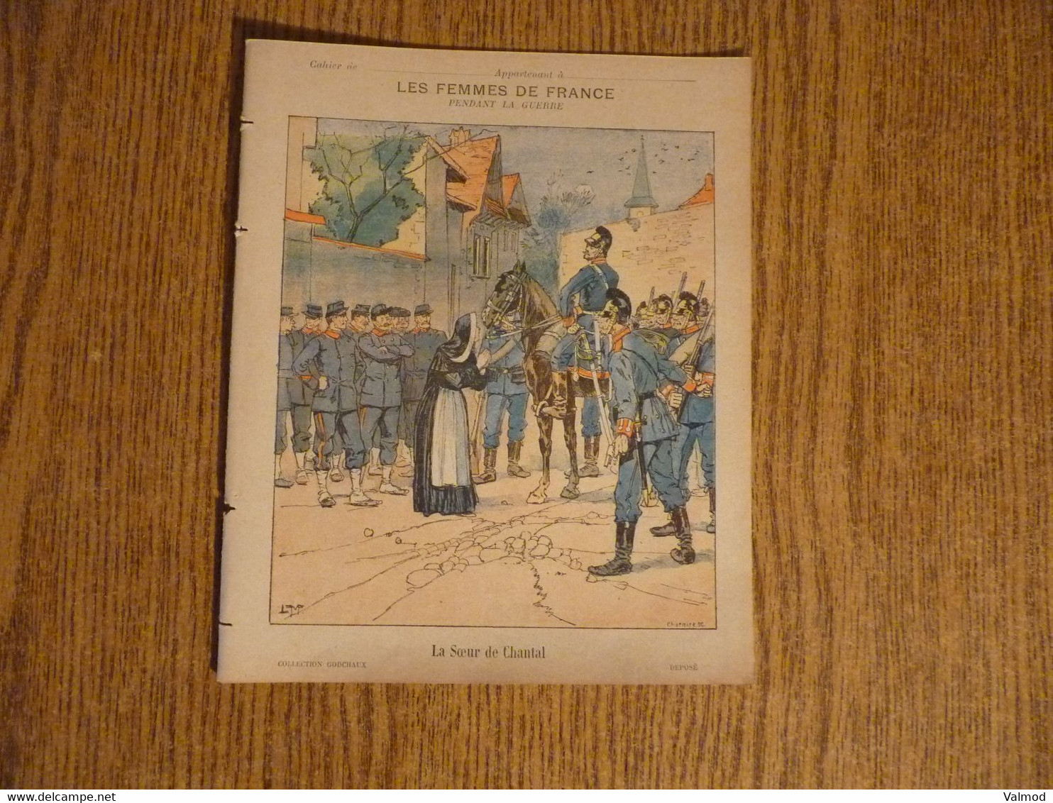 Protège-Cahier/Couverture "La Soeur De Chantal - Les Femmes De France Pendant La Guerre"-20,5x16,7 Cm. - Protège-cahiers