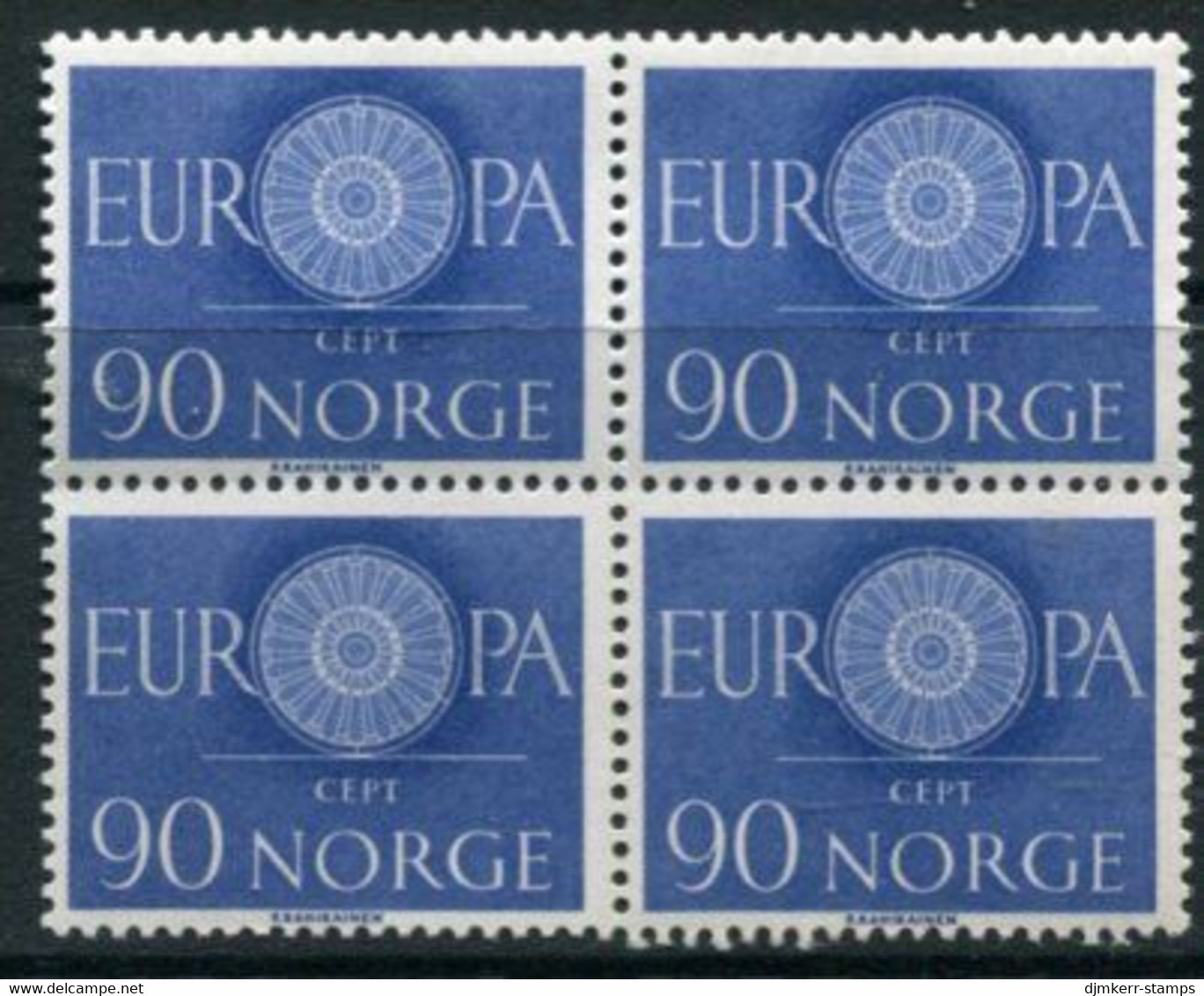 NORWAY 1960 Europa Block Of 4 MNH / **.  Michel 449 - Ungebraucht