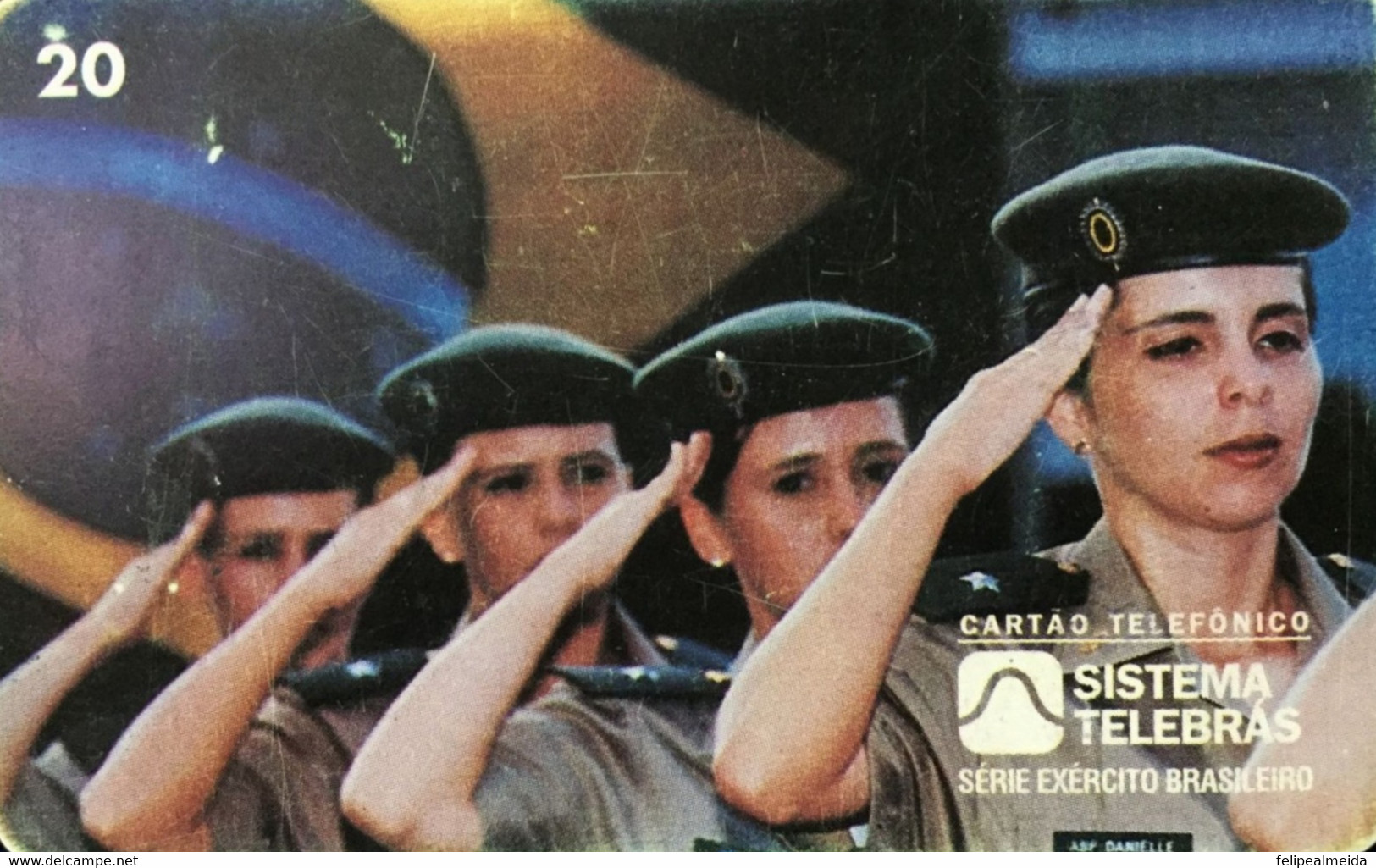 Telephone Card Manufactured By Telebras On 1996 - Series Brazilian Army - The Woman In The Army - Women Were Admitted To - Armée