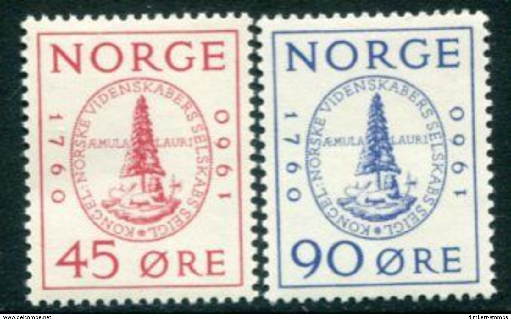 NORWAY 1960 Bicentenary Of Royal Scientific Society MNH / **.  Michel 440-41 - Neufs