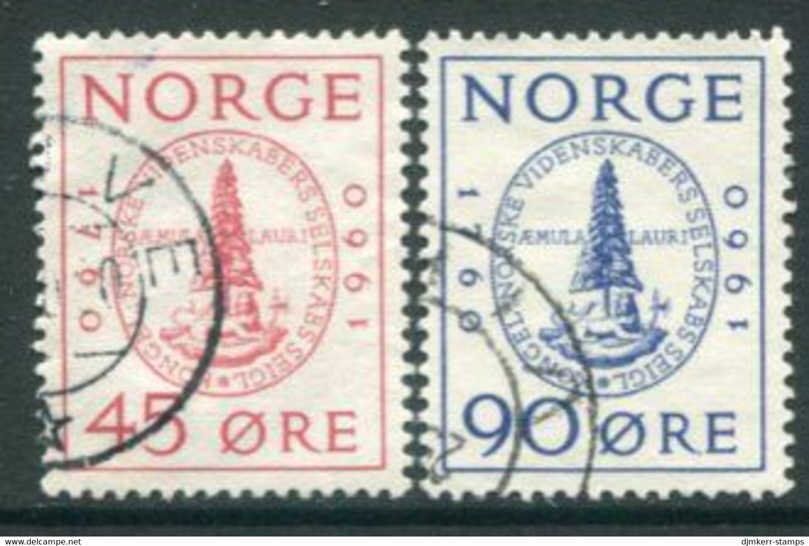 NORWAY 1960 Bicentenary Of Royal Scientific Society Used.  Michel 440-41 - Usados