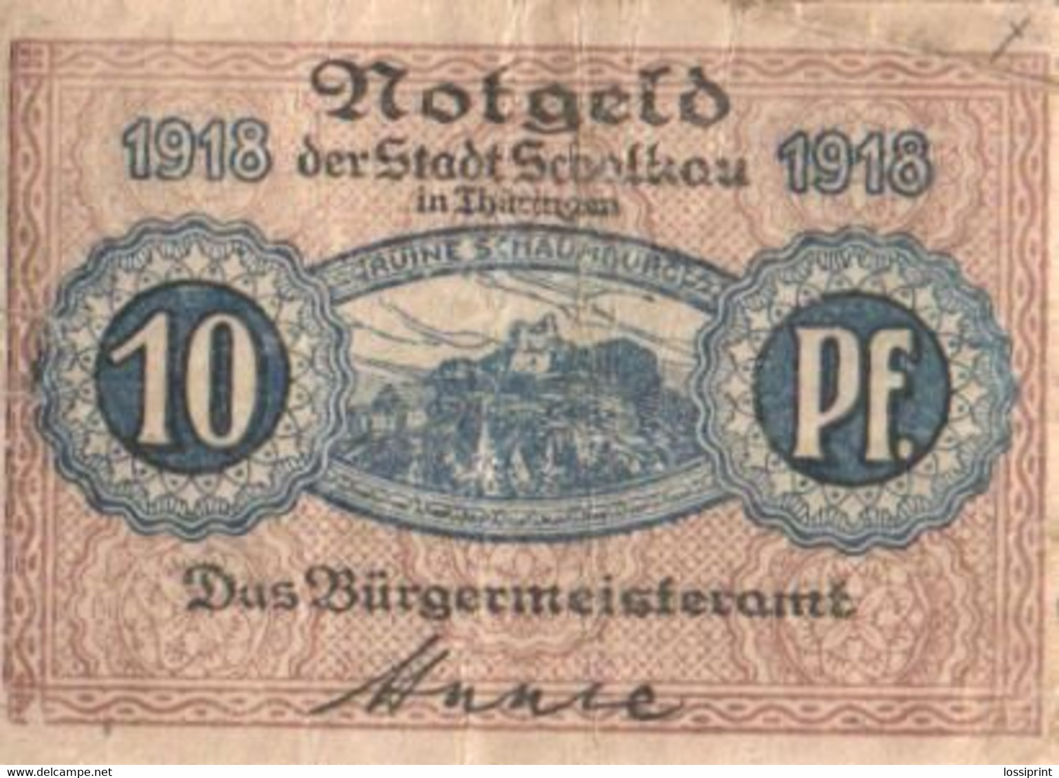 Germany Notgeld:Stadt Schalhau 10 Pfennig, 1918 - Sammlungen