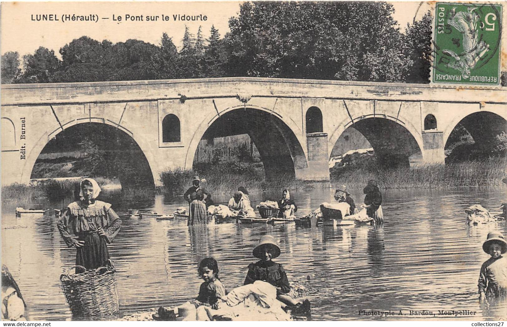 34-LUNEL- LE PONT SUR LE VIDOURLE - Lunel