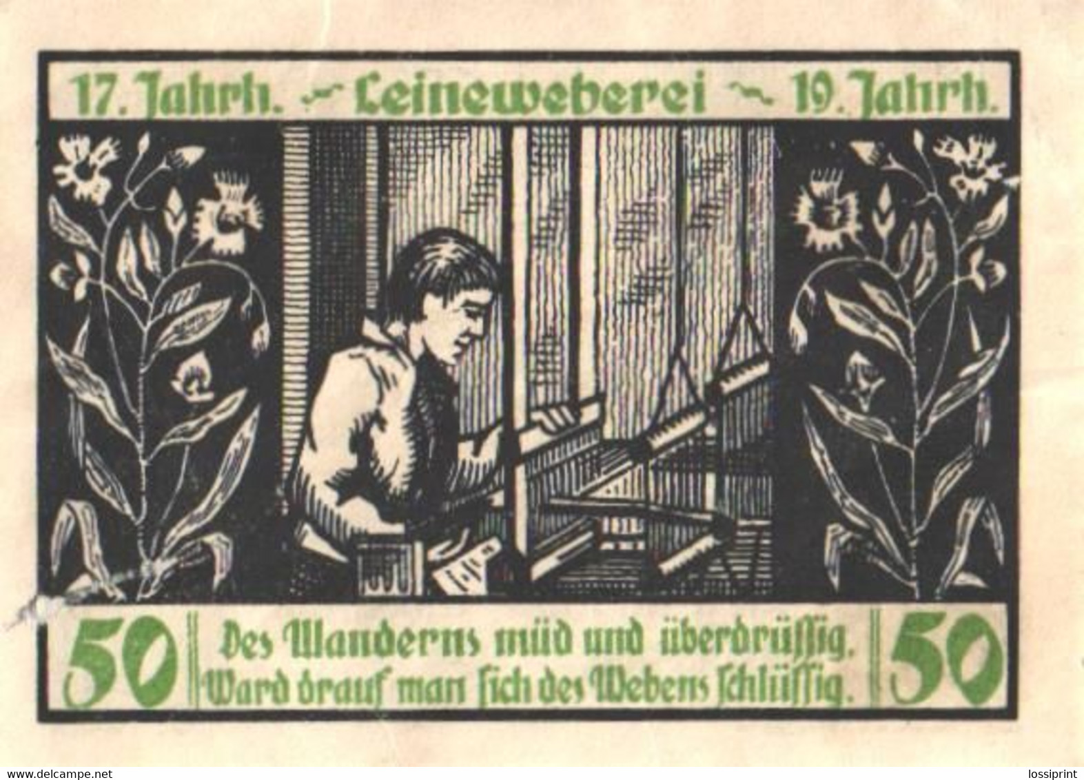 Germany Notgeld:Menteroda 50 Pfennig, 1921 - Collections