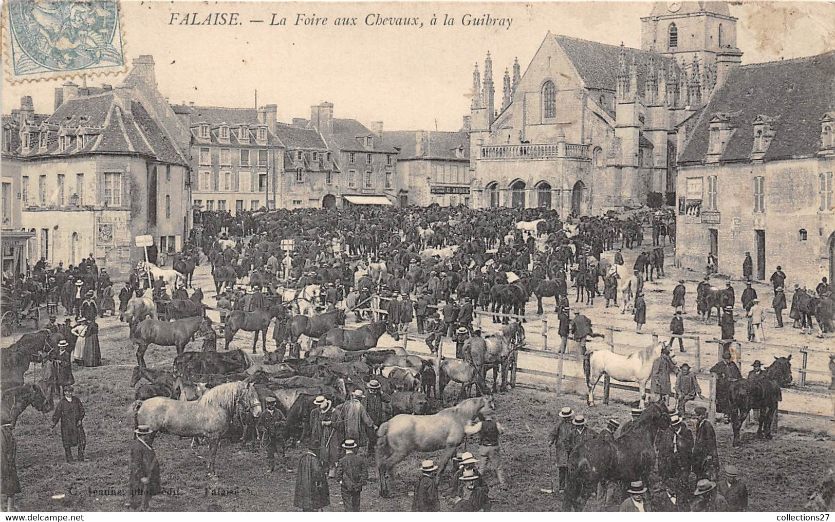 14-FALAISE- LA FOIRE AUX CHEVAUX A LA GUIBRAY - Falaise