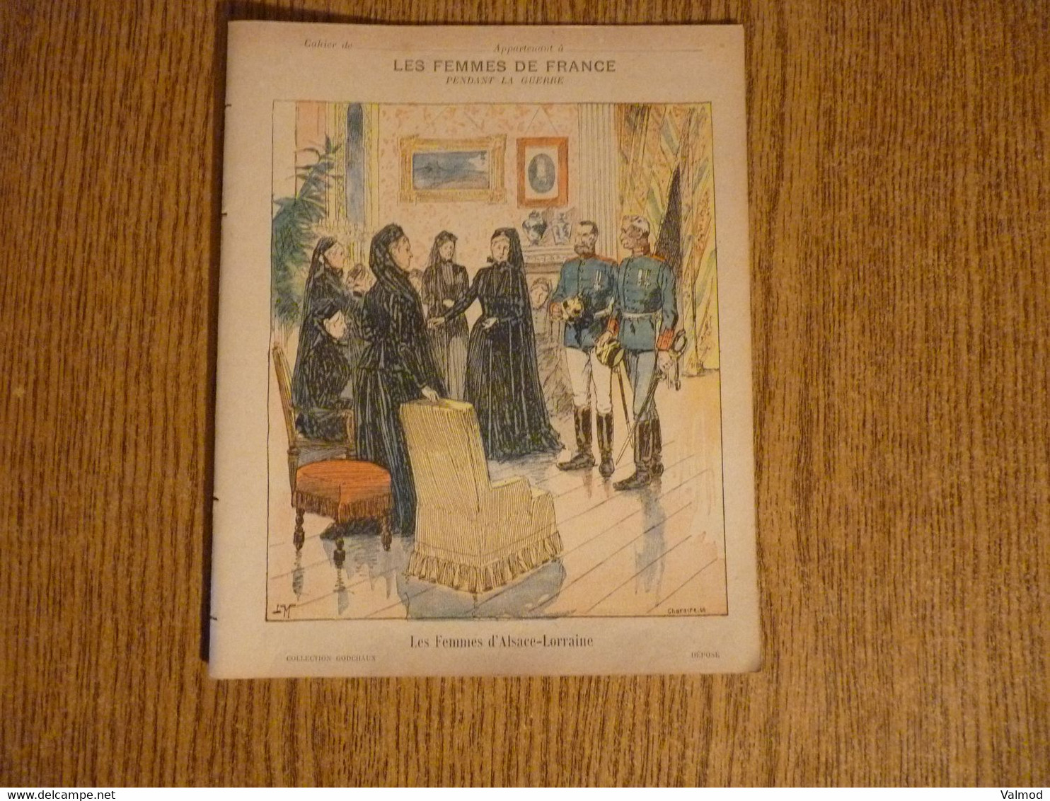 Protège-Cahier/Couverture - "Les Femmes D'Alsace Lorraine-Les Femmes De France Pdt La Guerre"-20,4x16,6 Cm. - Protège-cahiers