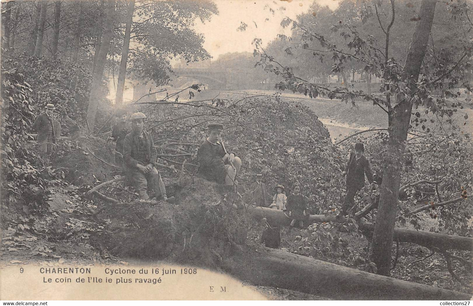 94-CHARENTON- CYCLONE DU 16 JUIN 1908, LE COIN DE L'ILE LE PLUS RAVAGE - Charenton Le Pont