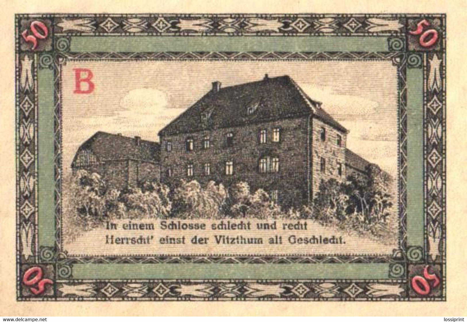 Germany Notgeld:Stadt Apolda 50 Pfennig, 1921 - Sammlungen