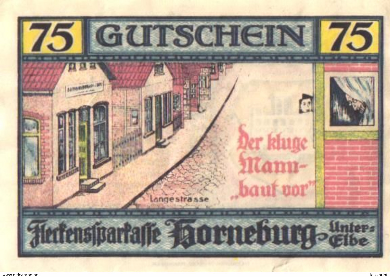 Germany Notgeld:Horneburg 75 Pfennig, 1921 - Sammlungen