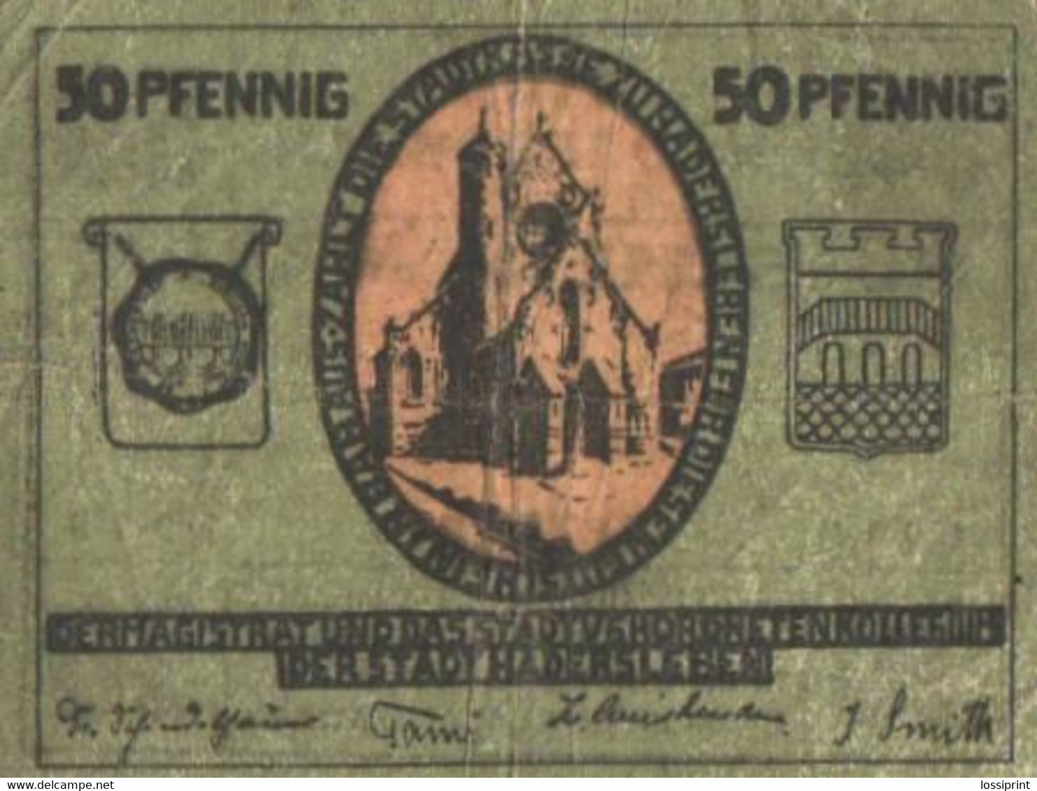 Germany Notgeld:Stadt Hadersleben 50 Pfennig, 1919 - Collections