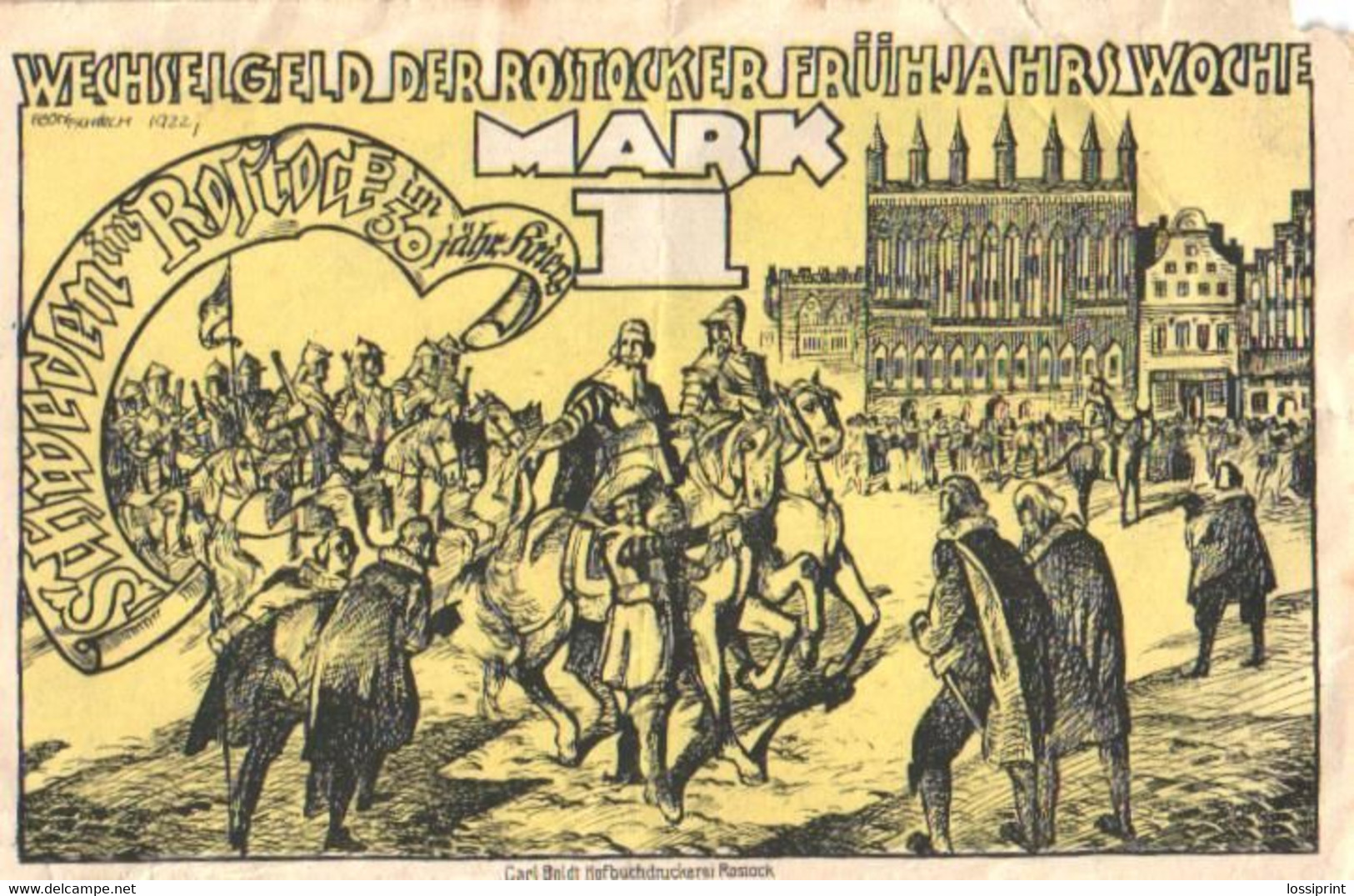 Germany Notgeld:Rostock 1 Mark, 1922 - Collections