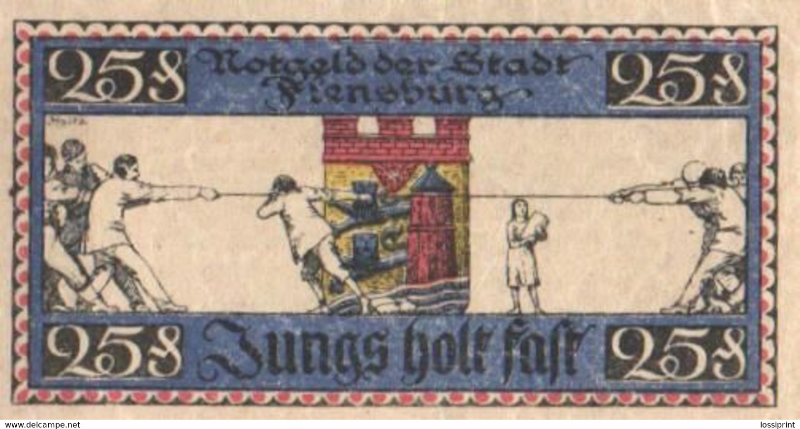 Germany Notgeld:Stadt Flensburg 25 Pfennig, 1920 - Verzamelingen