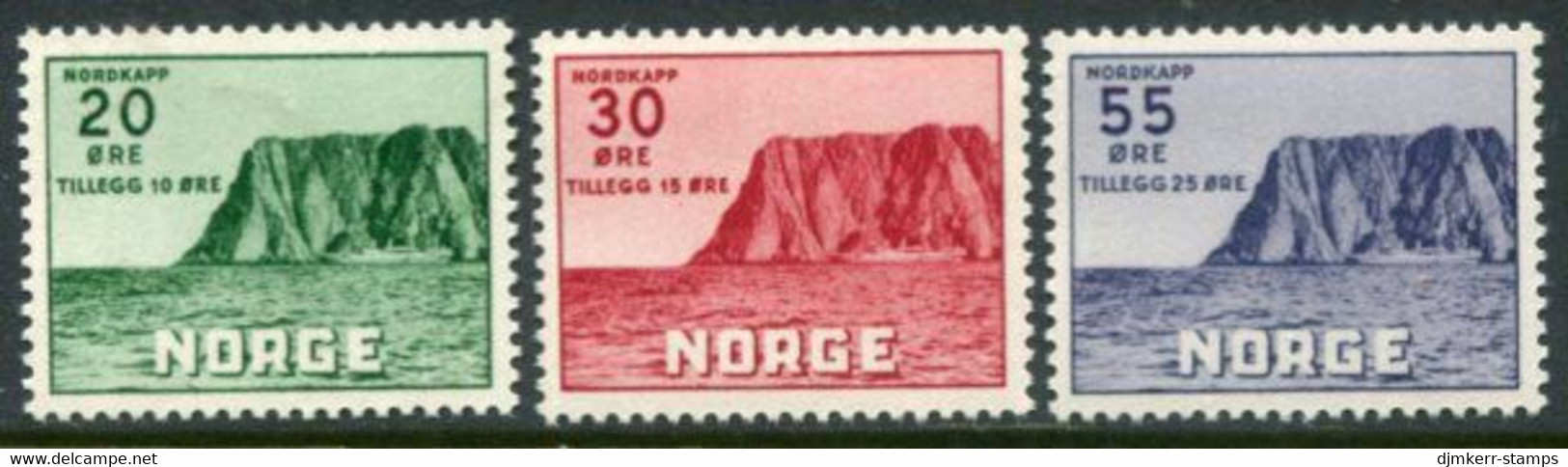 NORWAY 1953 Tourism: North Capen MNH / **.  Michel 380-82 - Neufs