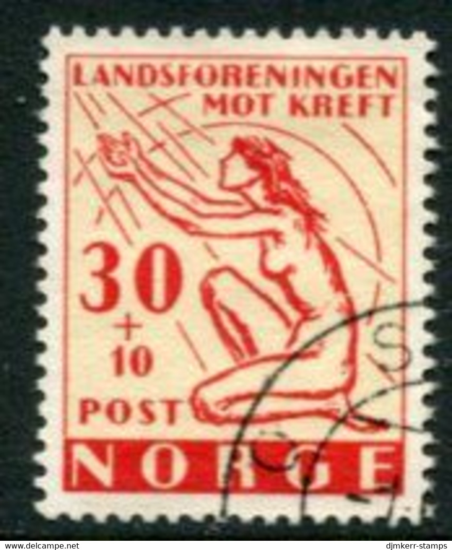 NORWAY 1953 Anti-cancer Charity Used.  Michel 379 - Gebraucht