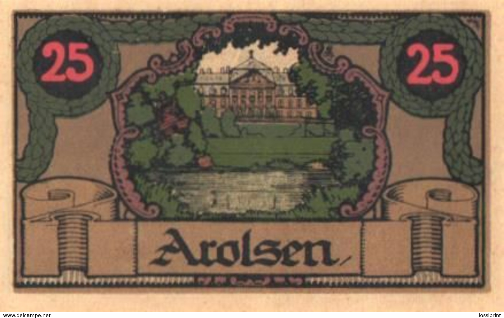 Germany Notgeld:Arolsen 25 Pfennig, 1921 - Collezioni