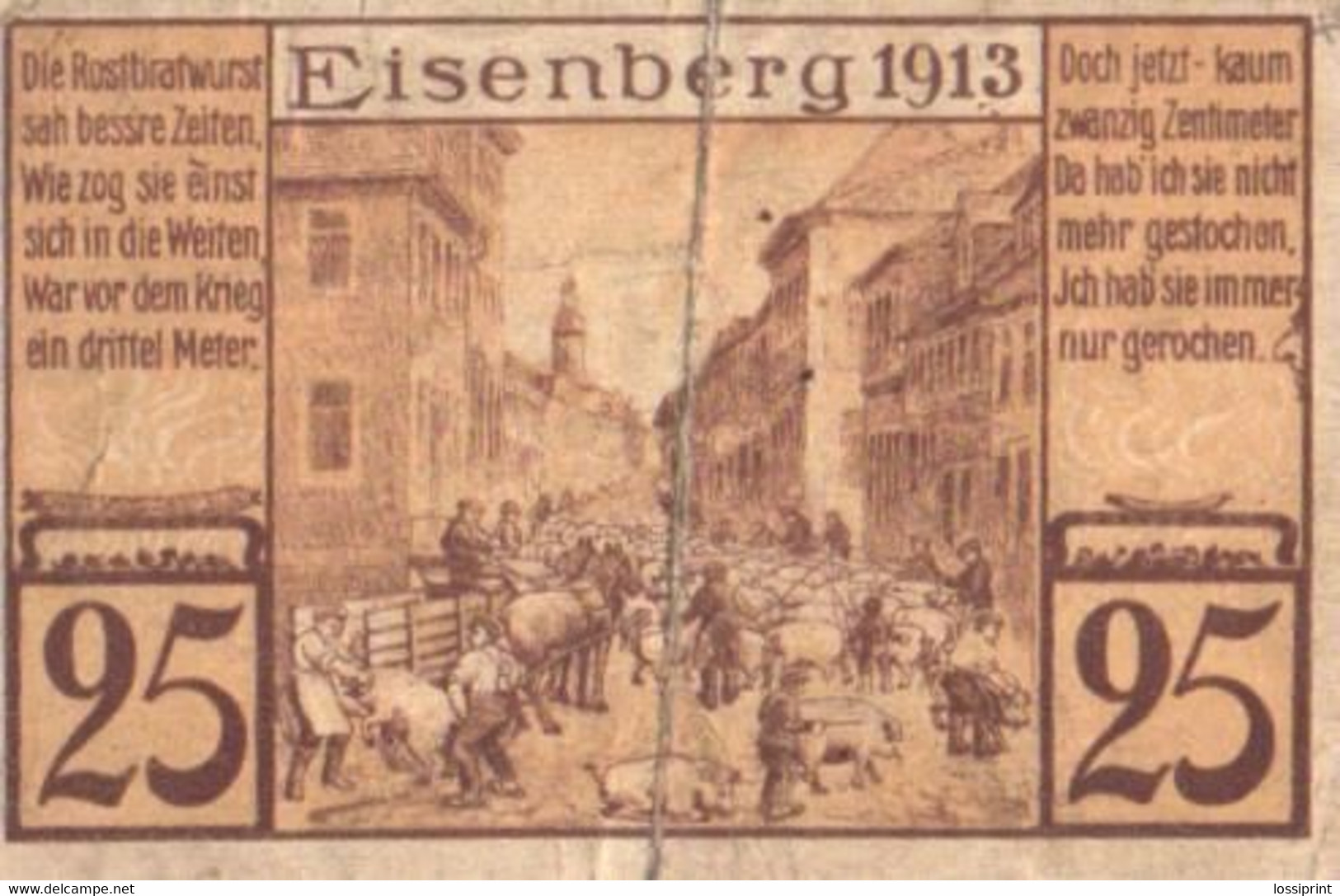 Germany Notgeld:Eisenberg 25 Pfennig, 1921 - Collezioni