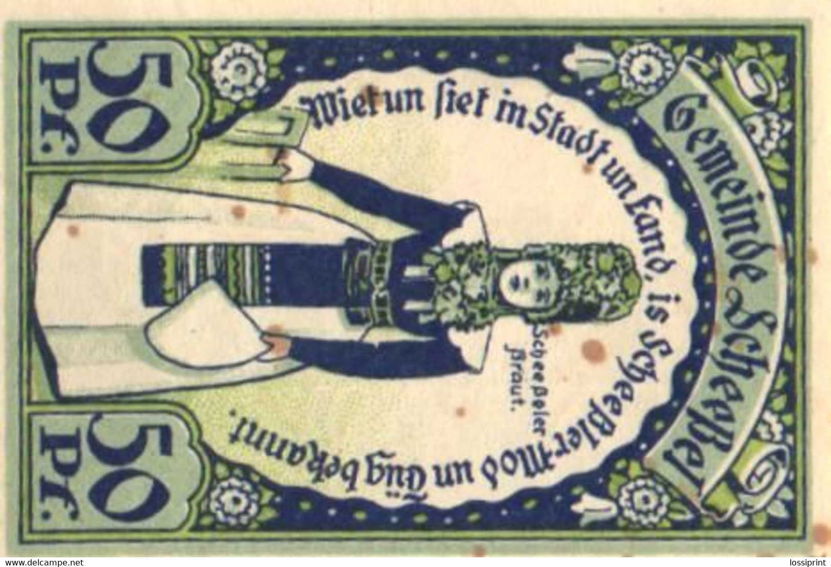 Germany Notgeld:Gemeinde Scheebel 50 Pfennig, 1921 - Sammlungen